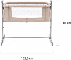 Приставні ліжечко-колиска Kinderkraft Neste Beige